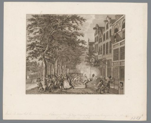 Riot in Front of a Tailor's House in Amsterdam, 1748