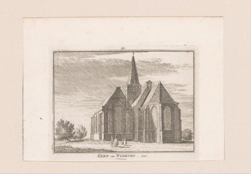 View of the church of Wijdenes, 1725