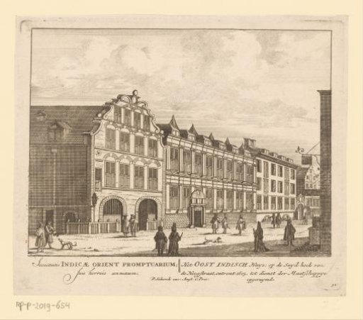 View of the East India House in Amsterdam