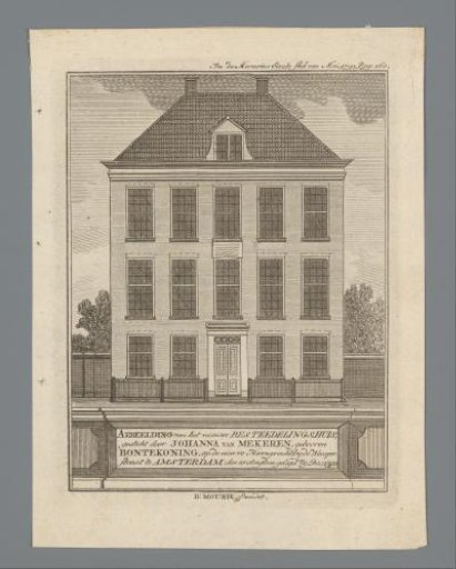 View of the Bestedelingenhuis of the Reformed Diaconate on the Nieuwe Herengracht in Amsterdam