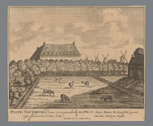 View of the Pest House (Buitengasthuis) near Amsterdam