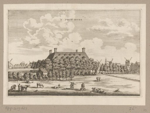 View of the Pest House (Buitengasthuis) near Amsterdam