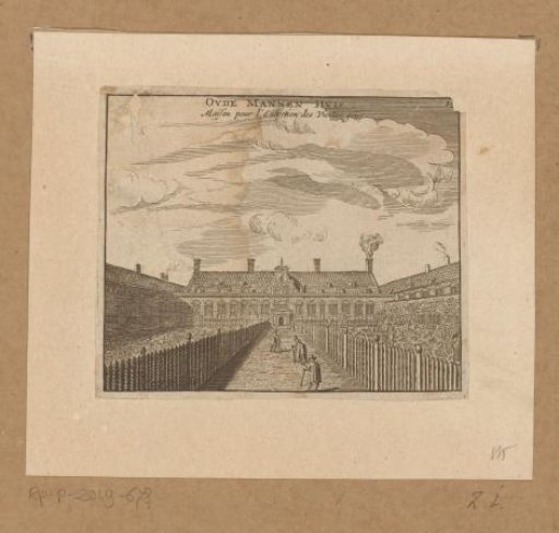 View of the Courtyard of the Oudemannenhuis in Amsterdam