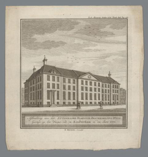 View of the Lutheran Deacon's House in Amsterdam