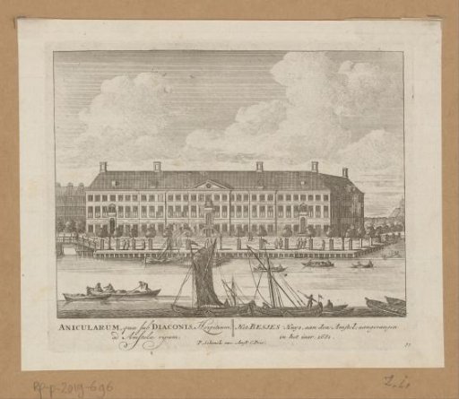 View of the Diaconie Oude Vrouwenhuis in Amsterdam