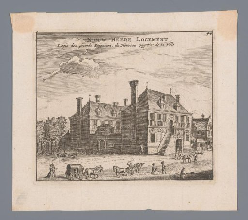 View of the Nieuwezijds Heerenlogement in Amsterdam