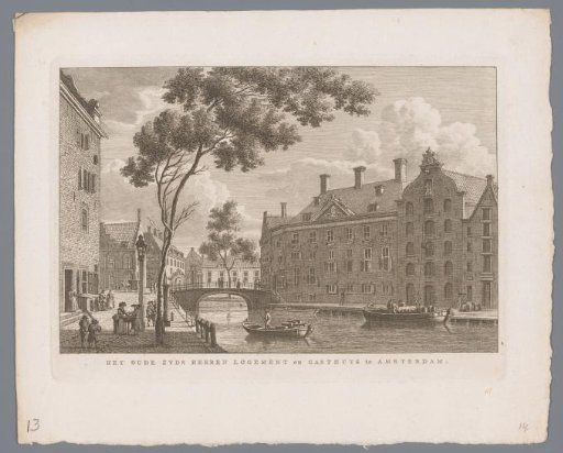 View of the Oudezijds Heerenlogement and Binnengasthuis in Amsterdam