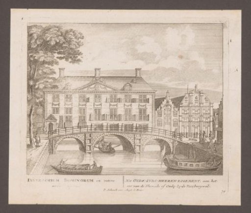 View of the Oudezijds Heerenlogement in Amsterdam