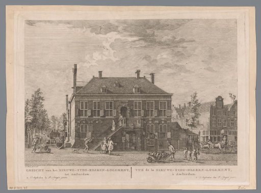 View of the Nieuwezijds Heerenlogement in Amsterdam