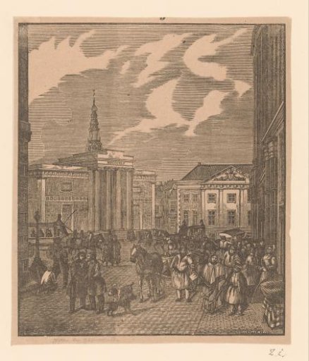 Fragment of a New Year's greeting from the Amsterdam ash-cart men