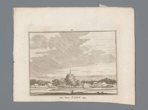 View of the village of Laren in North Holland
