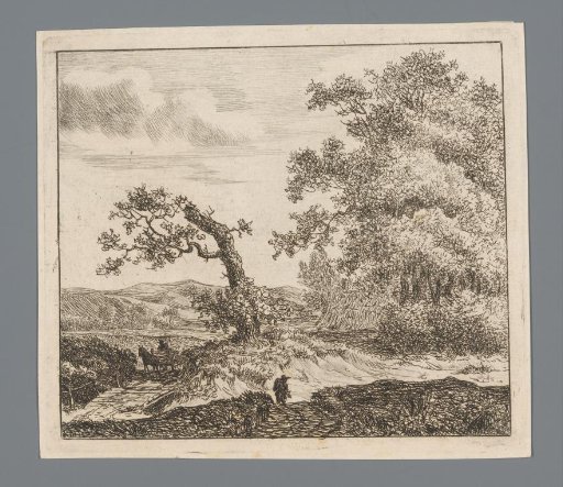 Walker in the Dunes Outside Haarlem