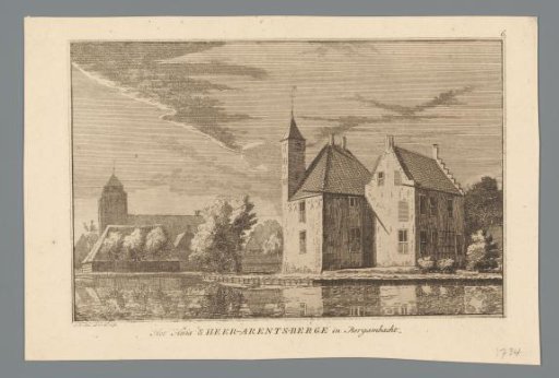 View of the castle 's Heeraartsbergh at Bergambacht