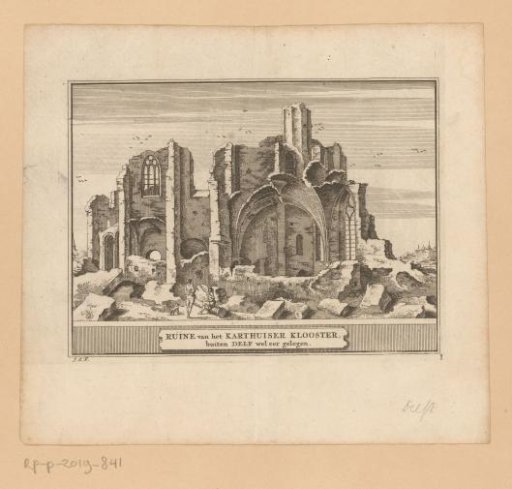 View of the Ruins of the Carthusian Monastery near Delft