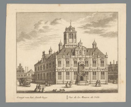 View of the Town Hall in Delft