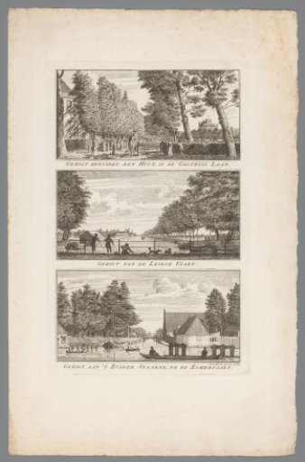 Views of the Gasthuislaan, Leidsevaart, and Zuider Spaarne in Haarlem