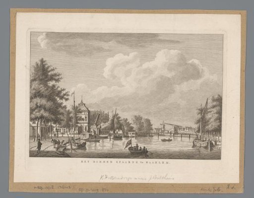City View with the Spaarne and Waag in Haarlem