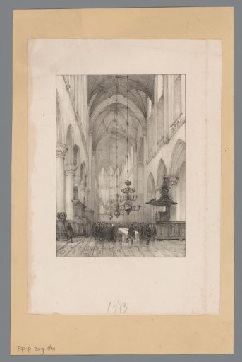 Interior of the St. Bavo Church in Haarlem