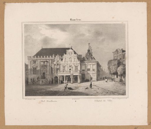 View of the Town Hall on the Grote Markt in Haarlem