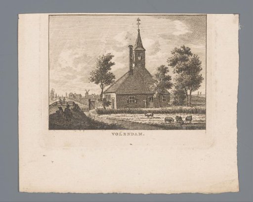 View of the Stolpkerk in Volendam