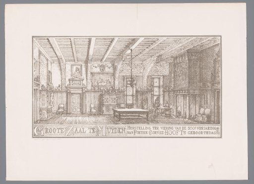 Interior of the Great Hall of Muiderslot