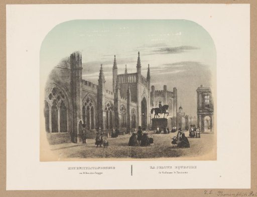 View of the Equestrian Statue of William of Orange