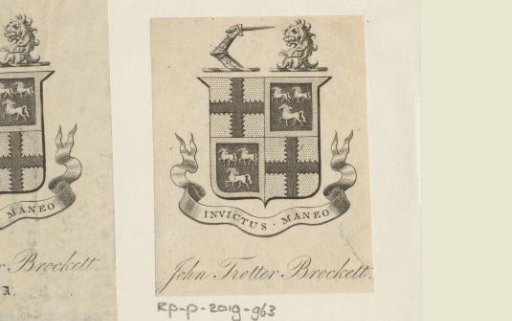 Ex Libris of John Trotter Brockett