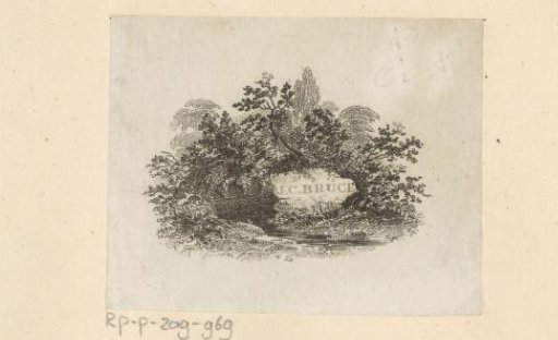 Ex libris of J.C. Bruce