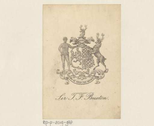 Ex libris of Sir T.F. Buxton
