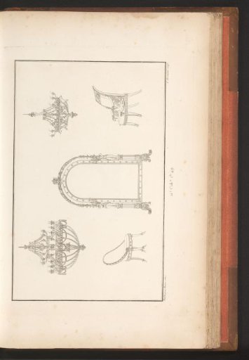 Mirror, chairs, and chandeliers