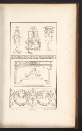 Cradle and satyr scene
