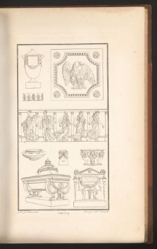 Dancing women and sarcophagus