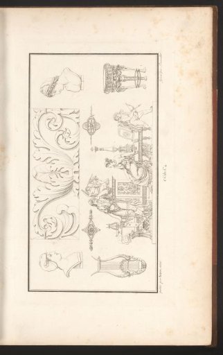 Relief with figures, busts, and lyre