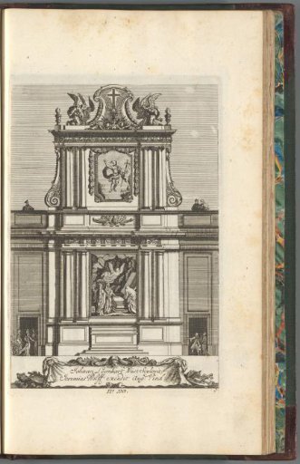 Design of an altar with the Resurrection of Christ