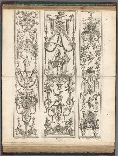Composition with a couple in elaborate clothing