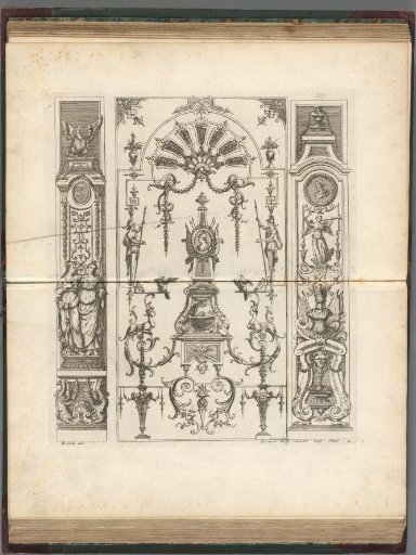 Composition with obelisk and globe