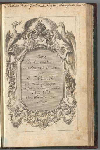 Title print of a series of ornamental prints