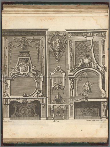 Fireplaces with angels blowing trumpets