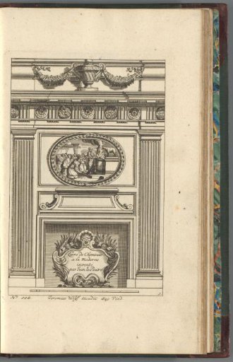 Title print of a series of designs for mantelpieces