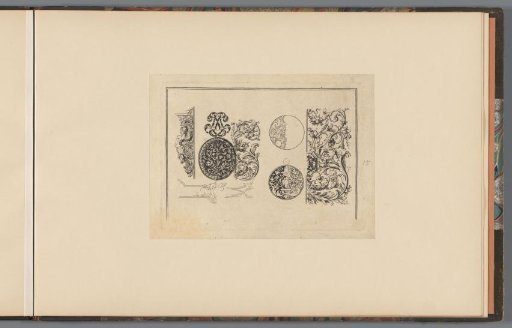 Designs with leaf scrolls