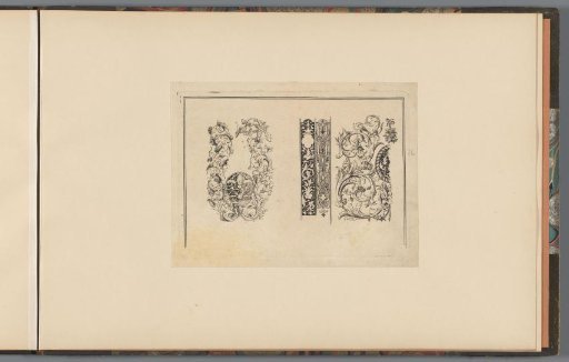Designs with leaf scrolls