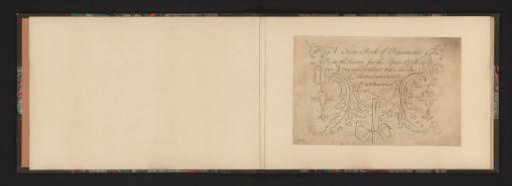 Title print of 'A New Book of Ornaments'
