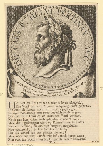Portrait of Emperor Pertinax