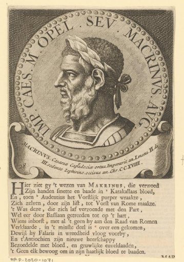Portrait of Emperor Macrinus
