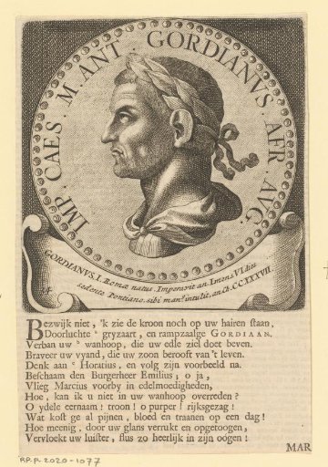 Portrait of Emperor Gordianus I