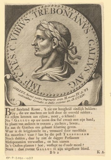 Portrait of Emperor Trebonianus Gallus