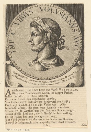 Portrait of Emperor Volusianus
