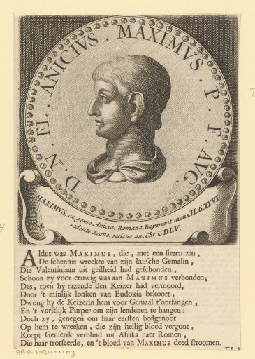 Portrait of Emperor Petronius Maximus