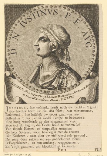 Portrait of Emperor Justinus I
