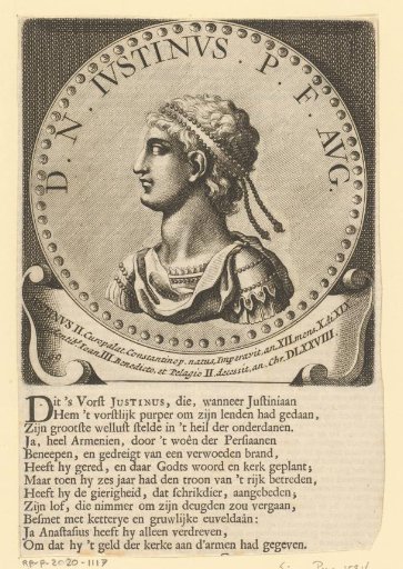 Portrait of Emperor Justinus II